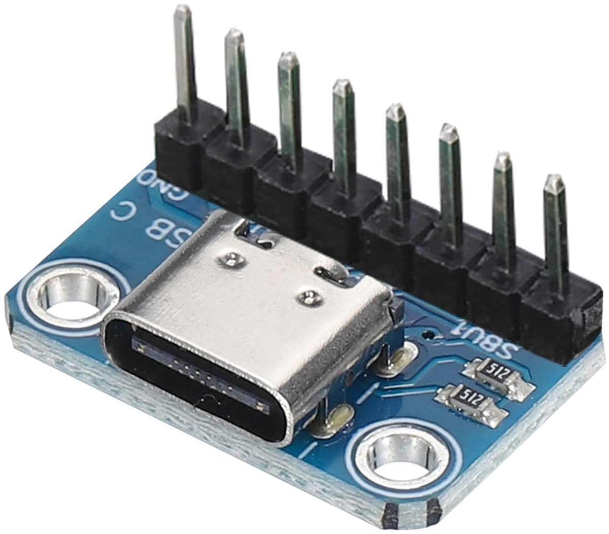 USB Type-C Breakout Board Vrouwelijk 2,54 mm Aansluiting met Pin Header Connector