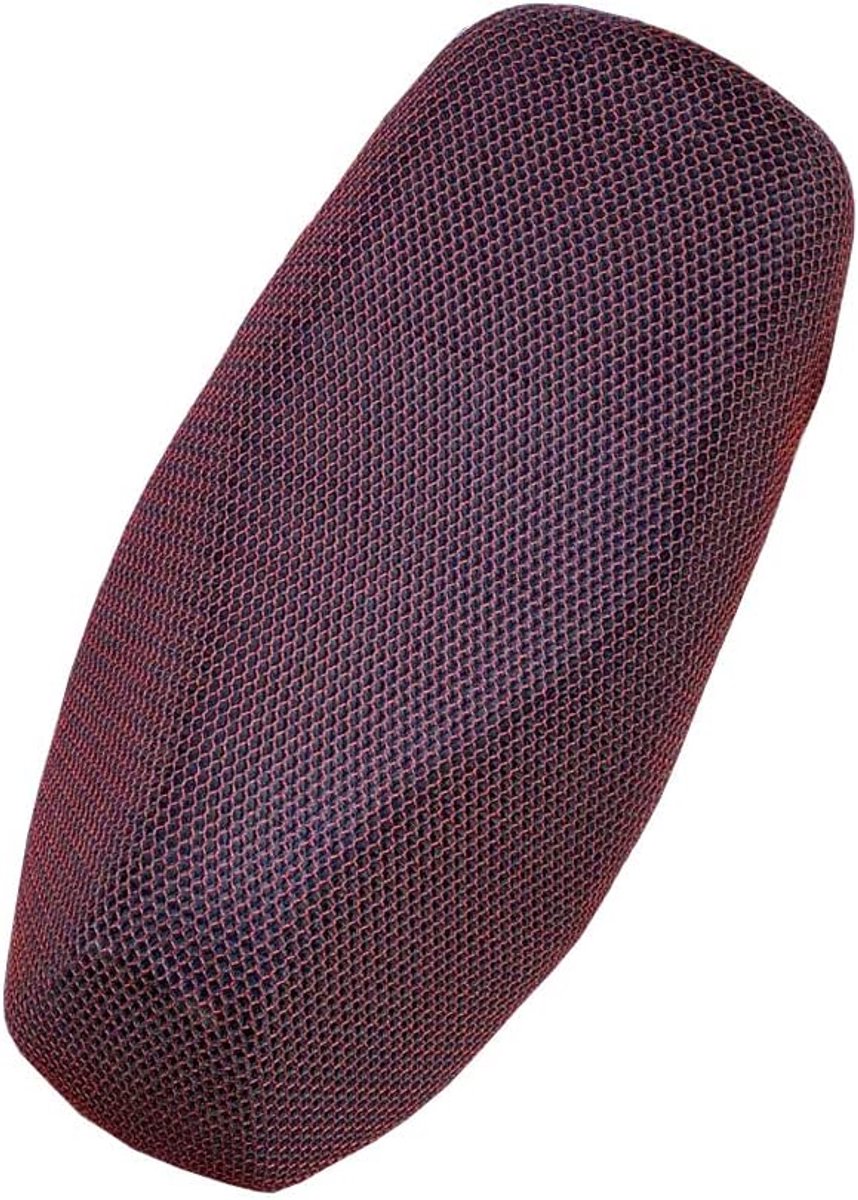 Stoelhoes Universele Motorfiets Antislip Zadelhoes Flexibele Waterdichte Motorfiets Stoelbeschermers Ademend Motorzadelhoes 3D Mesh Zitkussen Rood XL