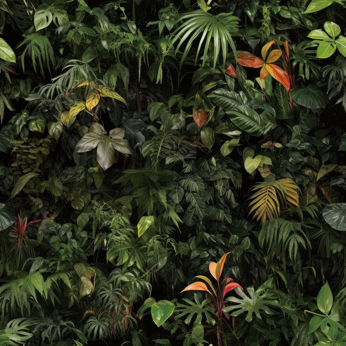 Behang zelfklevend vintage folie voor meubels Groen patroon bladeren woonkamer patroon 3D-effect behang jungle tropische bladeren voor meubels kasten
