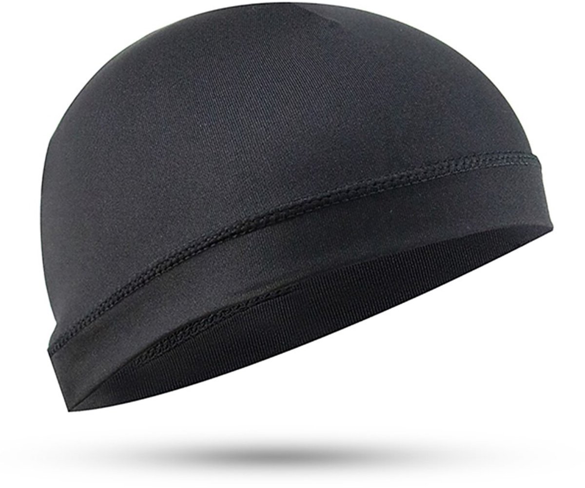 Helmmuts - Muts voor onder helm - Fietsmuts - Sportkapje - Mutsje - Haarnetje - Helmet liner - Zwart - One size - Jonyx