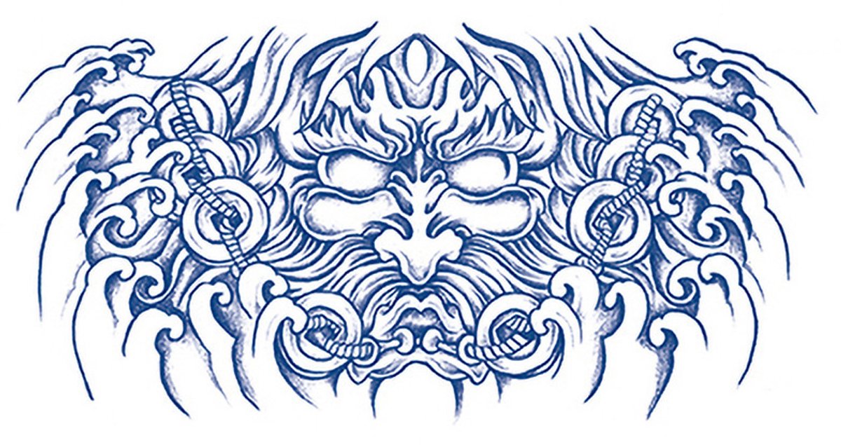 Tijdelijke tattoo Chains of Fury 2 weken