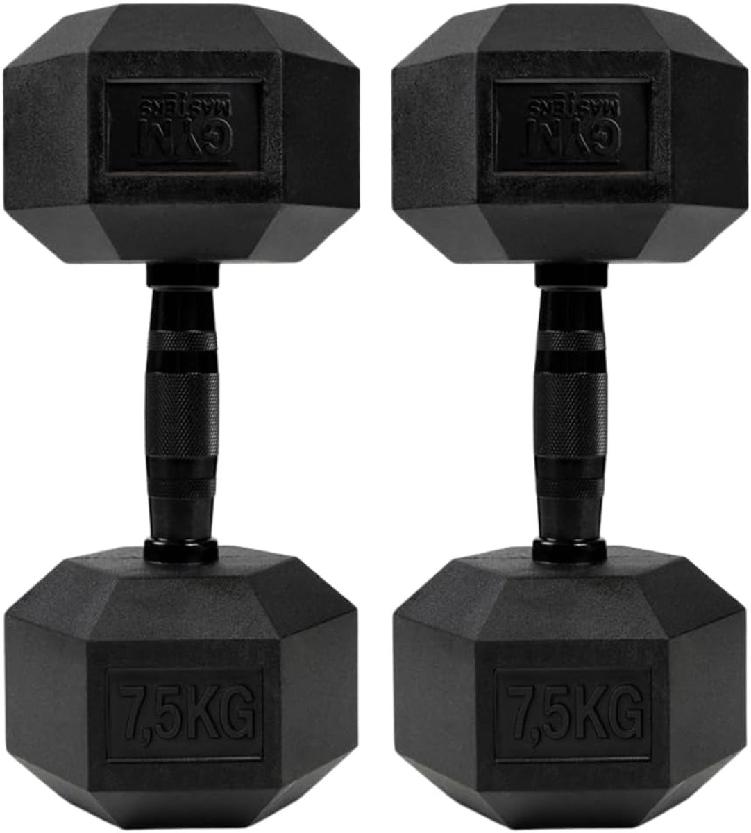 Dumbbells 7.5 kg - hexavorm - 2 stuks - voor krachttraining en crossfit - ShopVlot