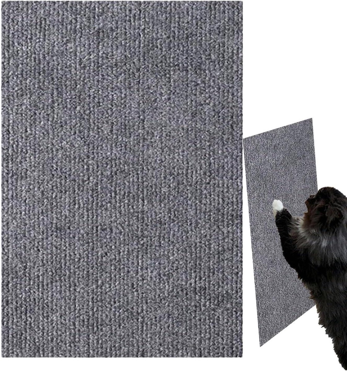 Kattenkrabmat - Bankbeschermer Kat - Meubels Beschermen - Zelfklevend Vilt - 100 cm - Grijs