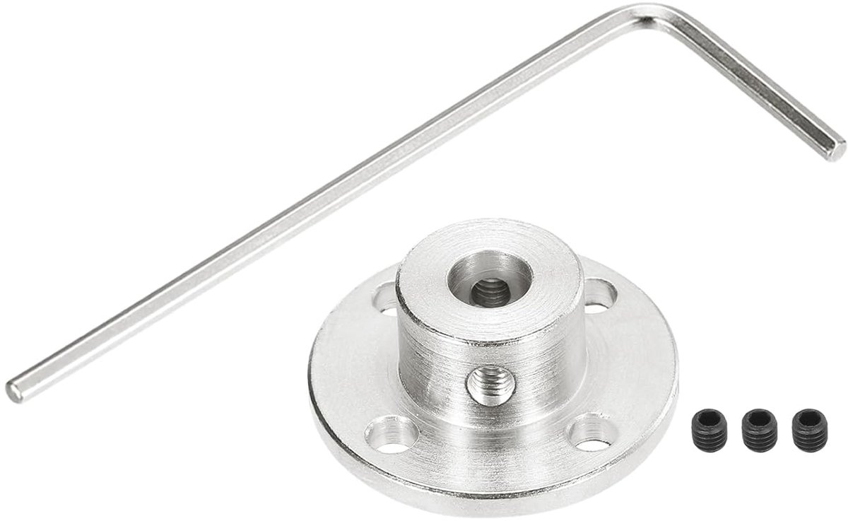 1 stuk 7 mm flenskoppelingsconnector rigid gids model coupler accessoires as-fittingen met mini-inbussleutel en bevestigingsschroef voor DIY RC-modelmotoren