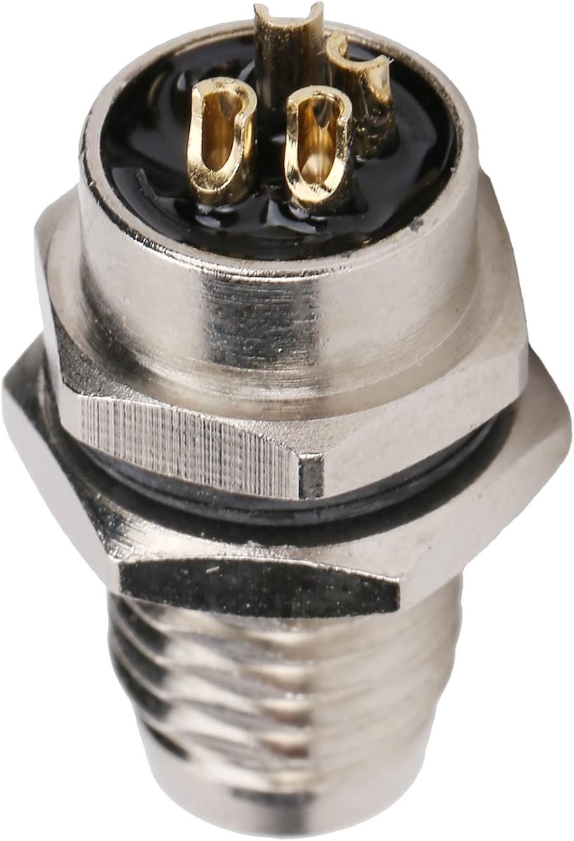 Luchtvaart Connector Plug 4 Pin Man Vrouw Schroef Type Paneel Metalen Luchtvaart Connector Adapter M8 Luchtvaart Socket: