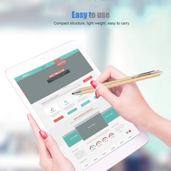 Universele precisiestift voor touchscreen, tablets en smartphones — afbeelding 4