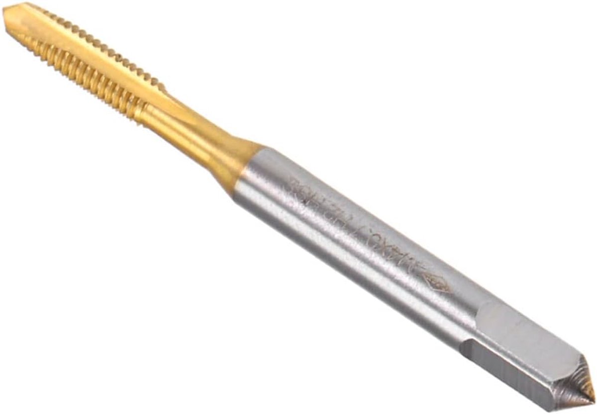 Schroefdraadboor metrisch M4 x 0,7 schroefdraad titanium gecoat hoogwaardig staal 6542 schroef frezen inrijgen schroefdraadboor - (gebruik: voor afluisteren boorapparaat) 1 st