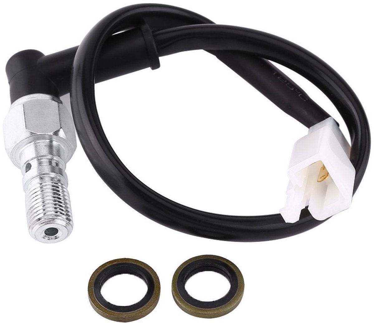 Universal Hydraulischer Bremslichtschalter Hinten Hydraulische Bremsdruck Rücklichtschalter 10x125mm 10x1mm für Roller Moped Dirt Pit Bike ATV(M10 (10mm) x 1.25mm) universal