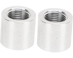 Aluminium Lasfitting, 1/2 Inch BSP Draad Binnendraad Aluminium las op Pijp Montage Bung Fit voor Dry Sump Tank