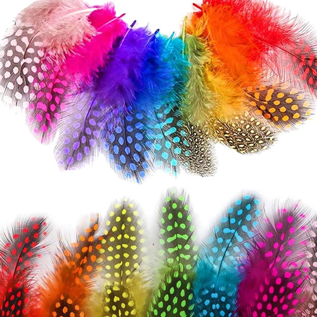 Veren, Veer Voor Ambachten, Gekleurde Veer Decoratie, Voor Doe-Het-Zelf Dromenvangers, Hoeden, Oorbellen, Tiara'S, Carnavalsversieringen, Halloween(Natuurlijke Veren)