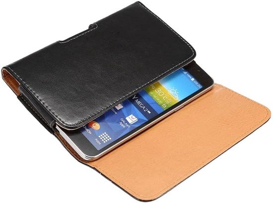 Holster Leather Case Belt Clip Rotary 360º Magnetic Closure voor Oneplus Nord N200 5G (2021) - Black — afbeelding 5