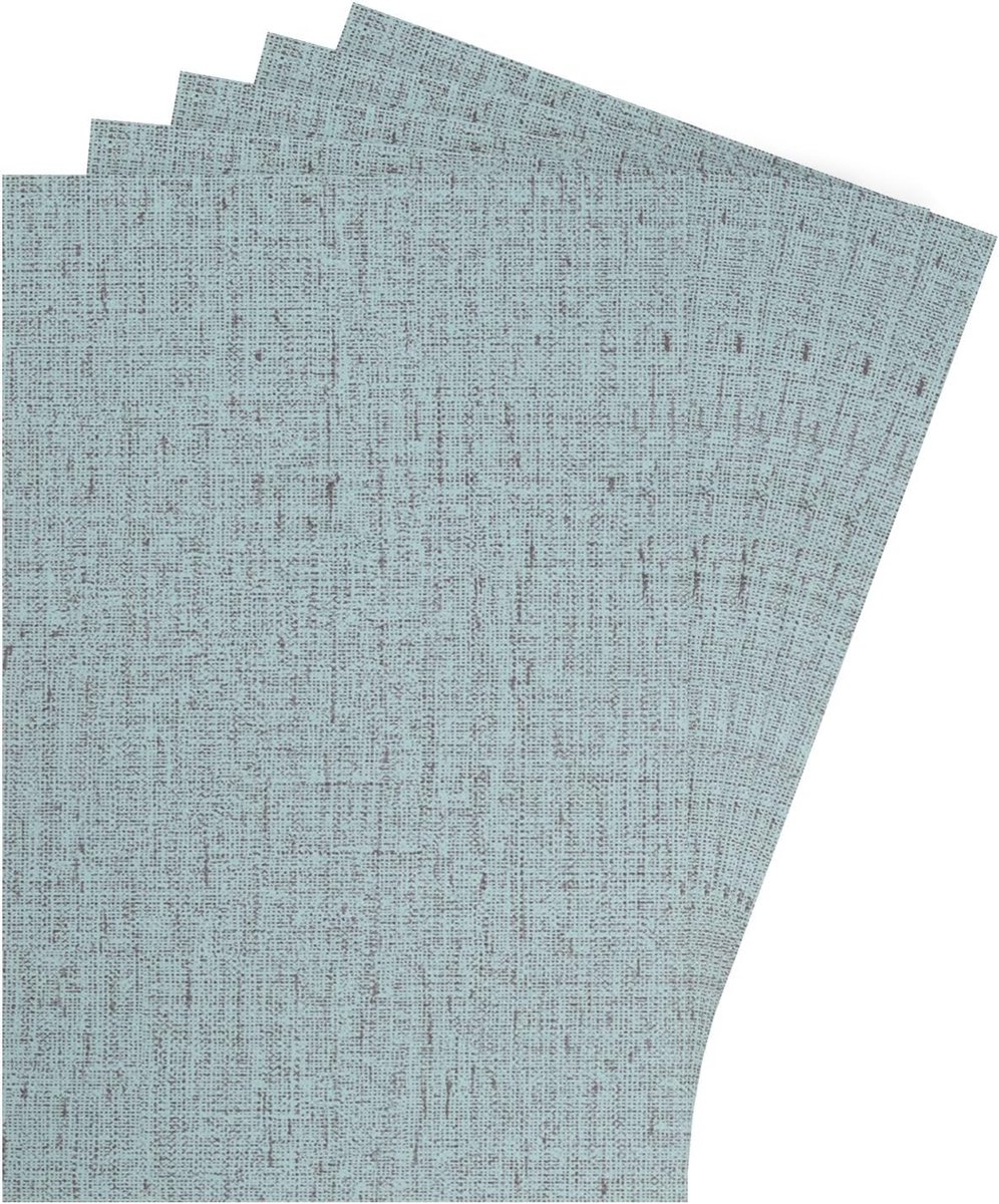 Vloerlijsten voor poppenhuis 30 cm x 20 cm behang en vloerpatroon van intense blauwe stof voor accessoires poppenhuis modellen 5 stuks