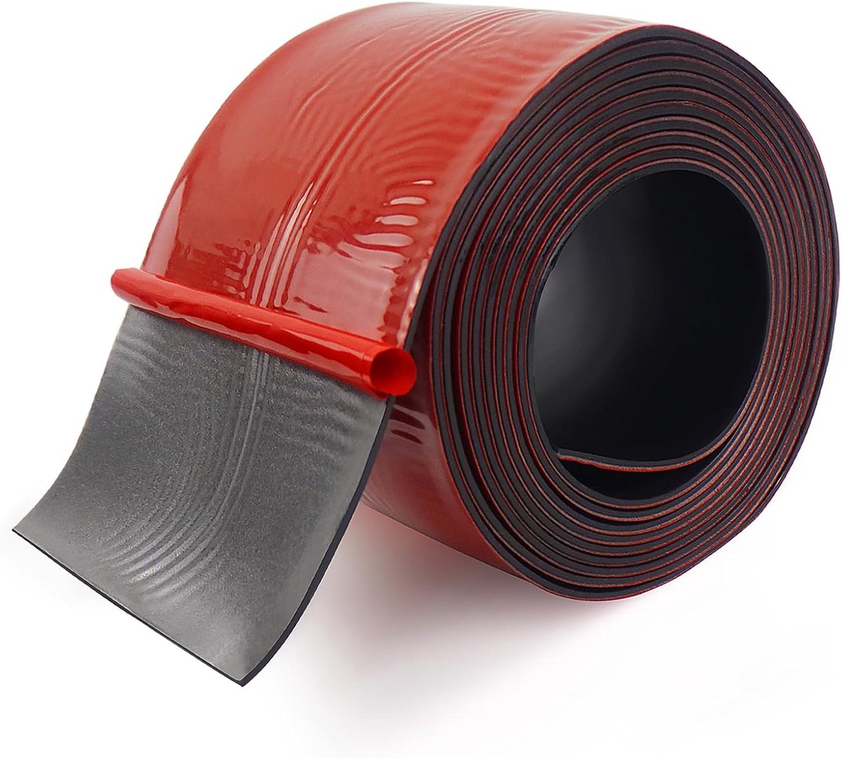 Rubberstrip zelfklevend Neopreen rubberplaat rubbermat voor DIY-dichtingen, pads, vloerbedekkingen, bescherming, buffers, anti-vibratie, anti-slip(80mm(B) x1,5mm(D) x3m(L))