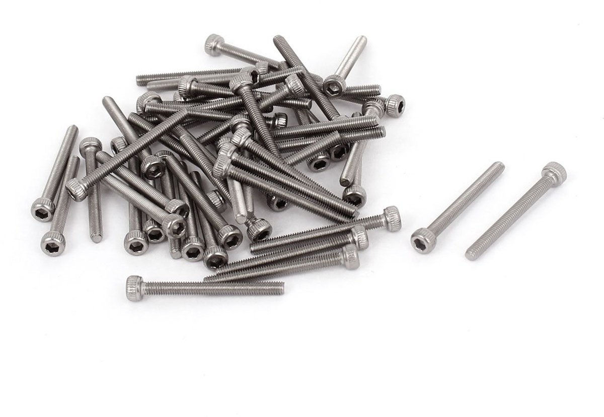 0.5mm steek bouten Socket Cap hoofd zeskant sleutel schroeven 50 stks