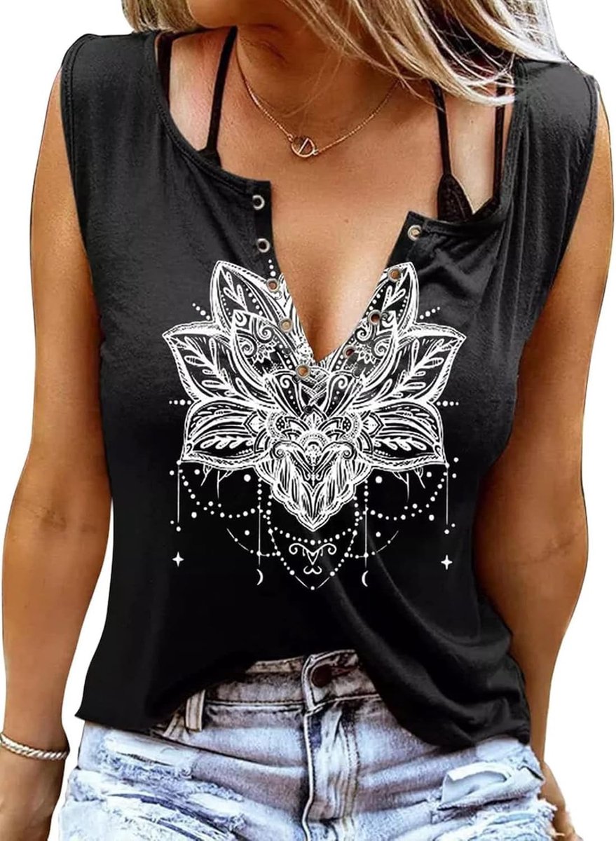 Tank Tops voor Dames 2025 Leuke Zomer Mouwloos Grafische Tops T Shirts Basic Dames Vest Camisole