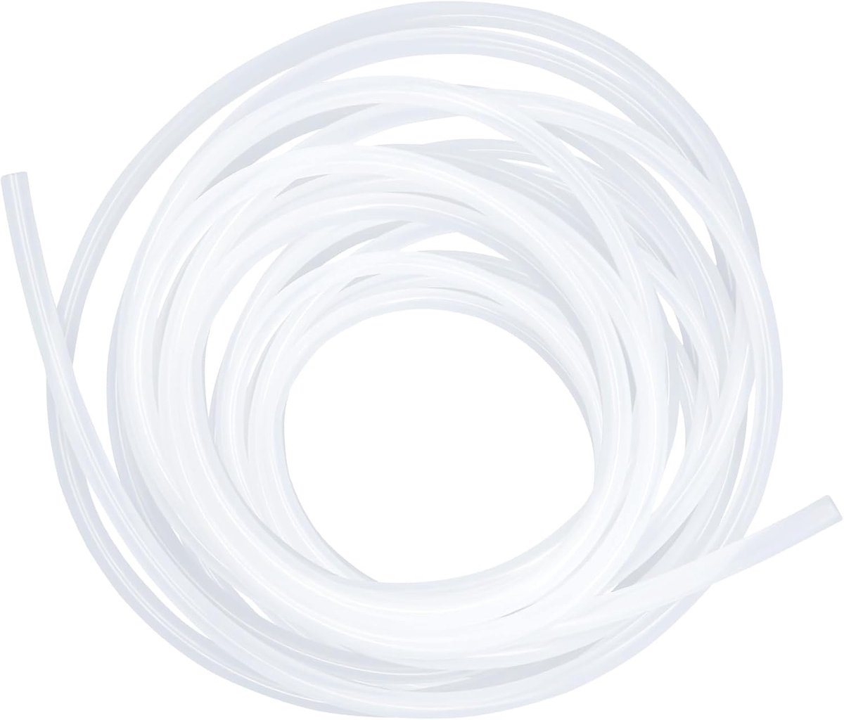 Voedselveilige transparante siliconen buis, afmeting 8 mm x 11 mm, lengte 7,2 m (23,6 ft), dikte 1,5 mm. Flexibele rubberen slang voor lucht/waterleidingen