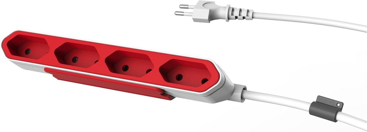 PowerBar, 2-pin travel adapter and 4x distributor, power strip with 1.5 m extension cable, Power Strip, Euro 8 220V - ShopVlot