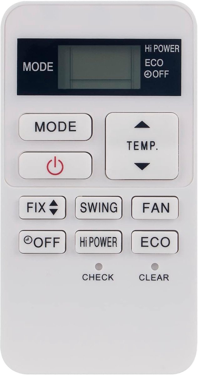 Air Conditioner Remote Control Fit for Toshiba AC BRC-ASX11E-C - BRCASX11EC RBC-ASX11E-C - ShopVlot