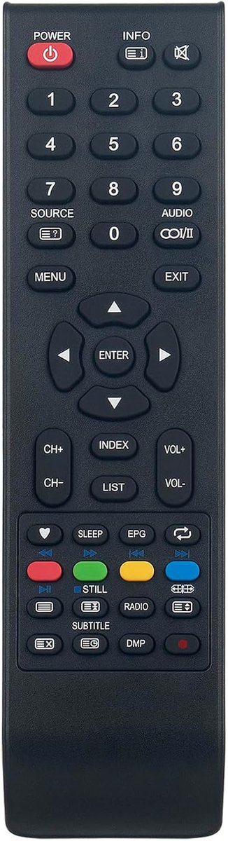 Remote Control Replacement suitable for OK. LED TV ODL 24675H-TB, OTV - ShopVlot