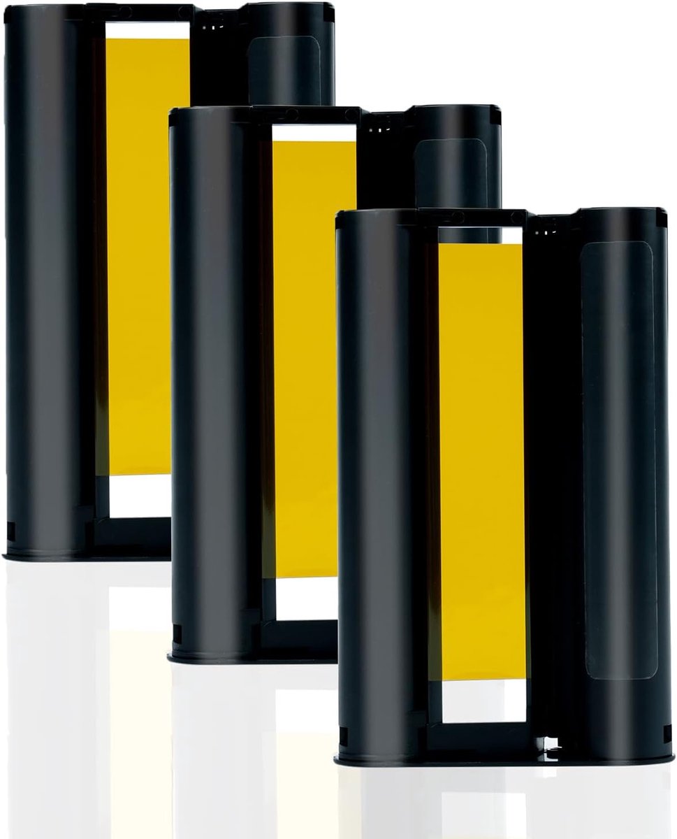 3 Pieces Compatible with Liene Amber M100/M200/M110/M210 Colour Ribbons, 120 Sheets 10 x 15 cm Photo, Thermal - ShopVlot