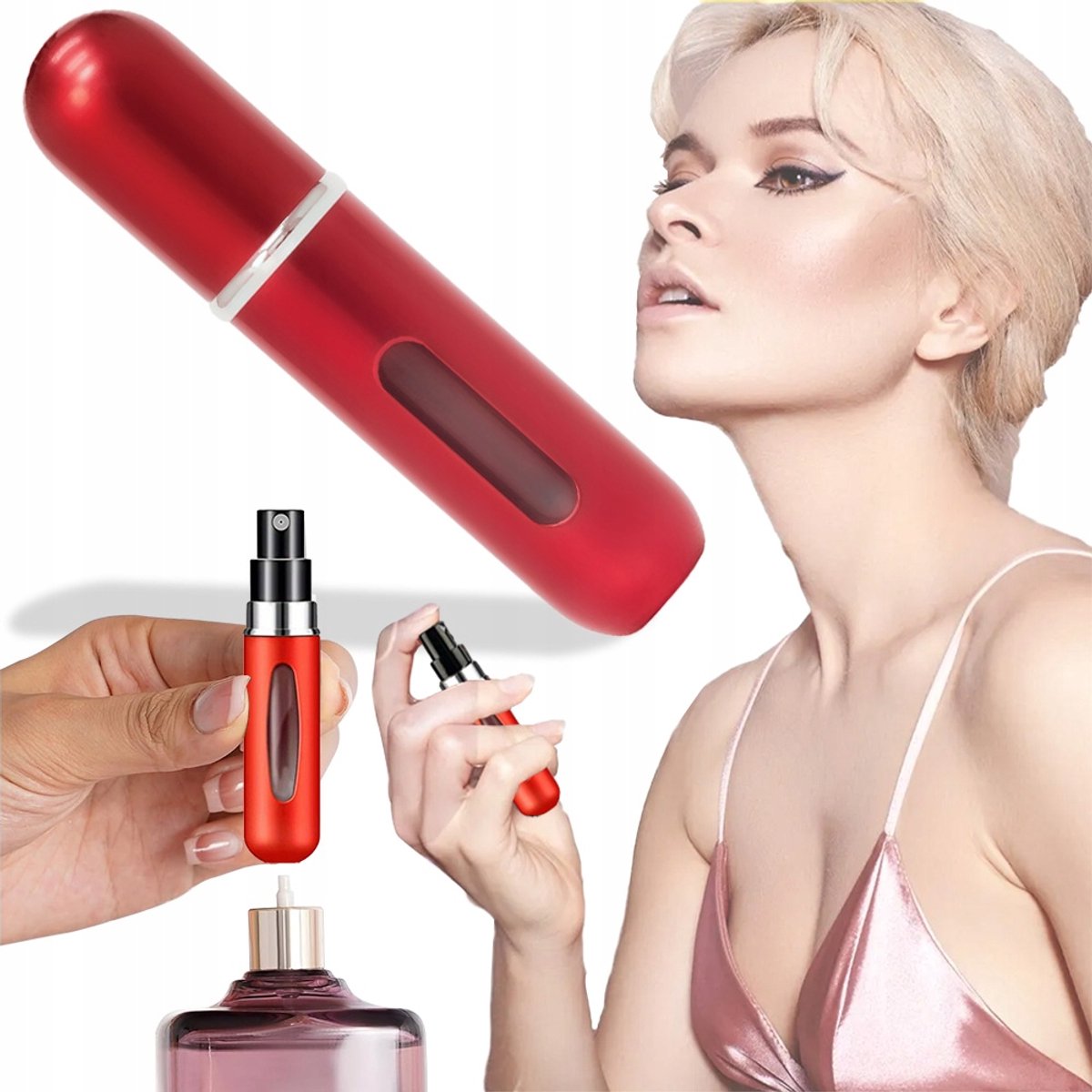 Reisverstuiver Parfum 5ml Aluminium - Compact en handig