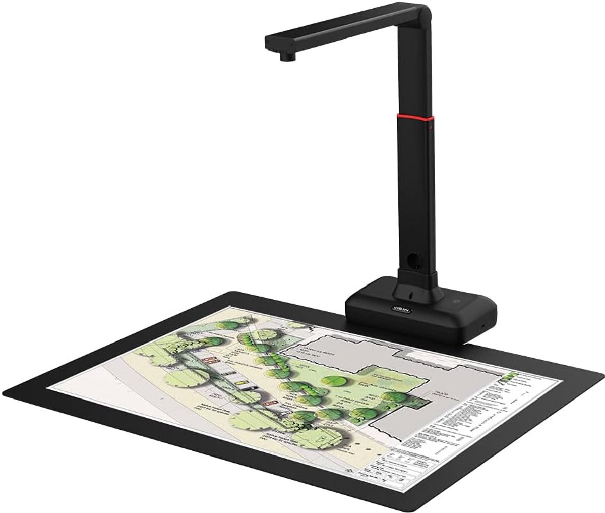 VIISAN S21 A2 Overhead Scanner - 23MP & 600dpi Document & Book Scanner - ShopVlot