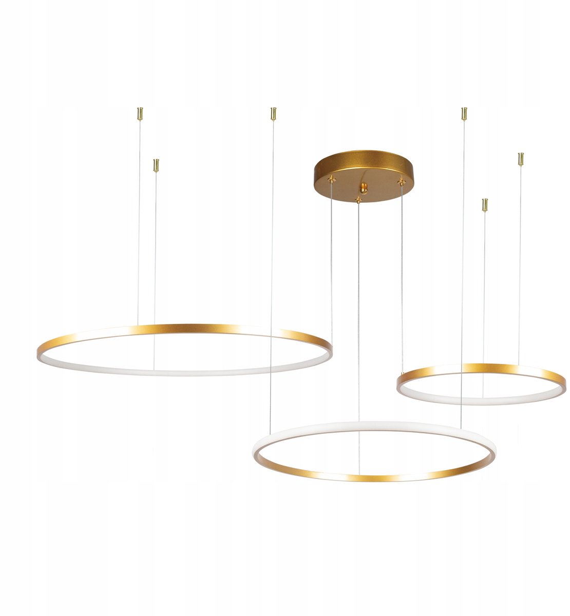 Moderne LED Ring Plafondlamp Goud - Verstelbaar & Dimbaar