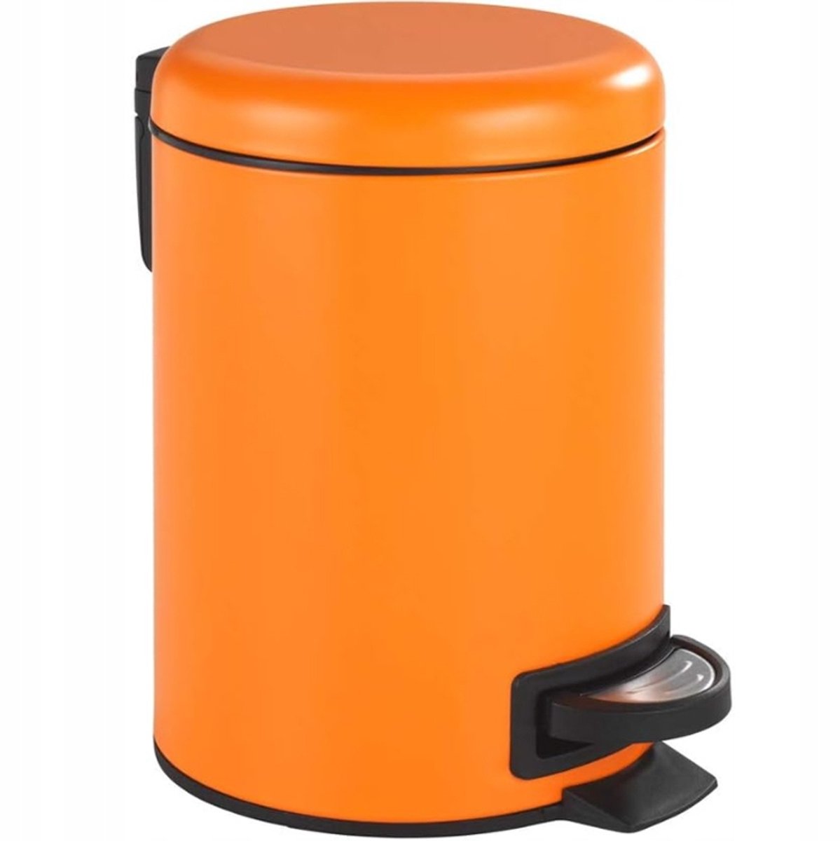 Merkloos Prullenbak met Pedaal - Oranje 5L voor Keuken & Badkamer