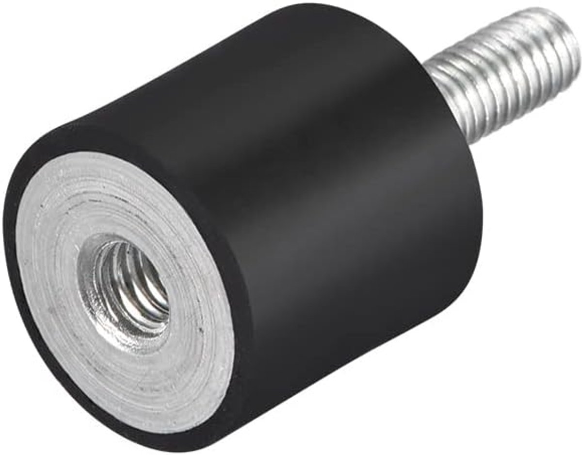 Sourcing map M6 stekker bus rubberen houders trillingsisolatoren schokdemper 20 mm x 20 mm