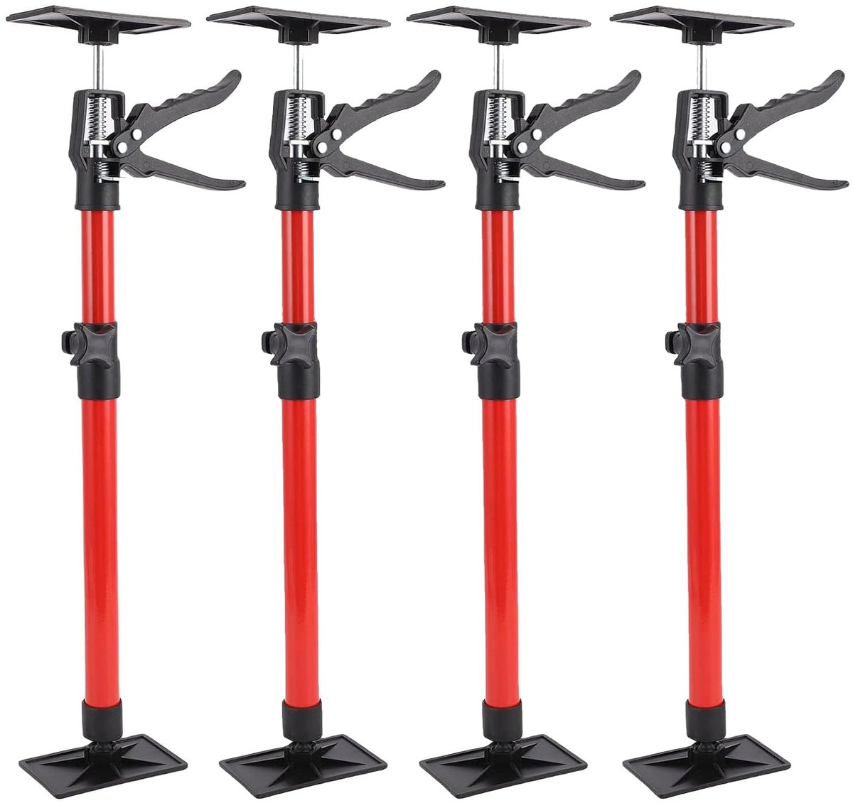 2 stuks telescopische plafondhouders, verstelbare hoogte voor veilige installatie van plafonds en ophangingen, bouwsteunen met maximaal draagvermogen 40 kg (30-59 cm)