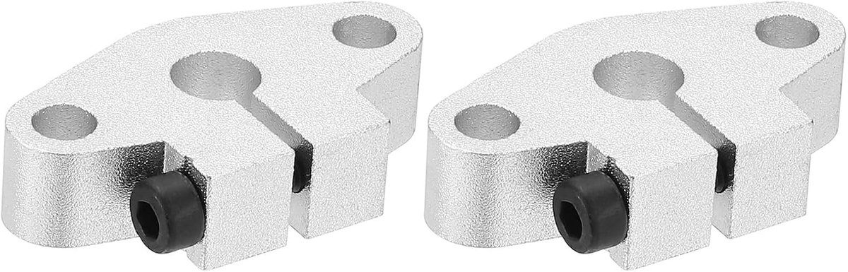 SHF8 Aluminium Lineaire Motion Rod Rail Klemping Guide ondersteuning, 2 stuks voor 8 mm diameter as
