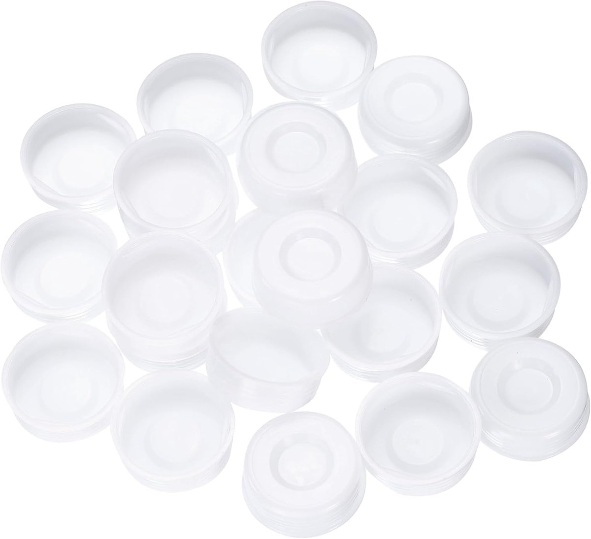 50 stuks eindkappen 3,5 cm ID, ronde kartonnen verzendhulzen, beschermende kunststof poster-eindkappen voor papierverzendhulzen, verzending van documenten en kunst