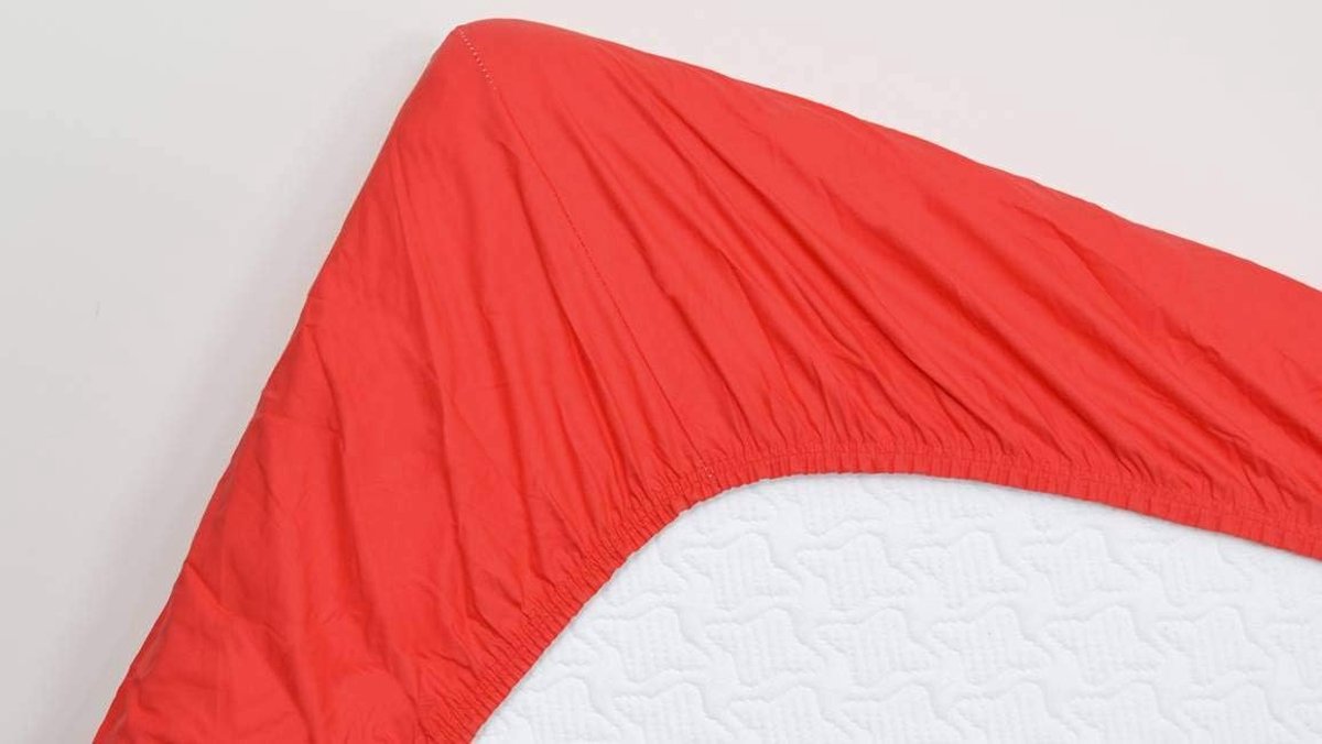 Fitted sheet extra hoog 180x210 cm - Katoen - Grijs - Perfecte pasvorm voor boxspring - SnelShoppen