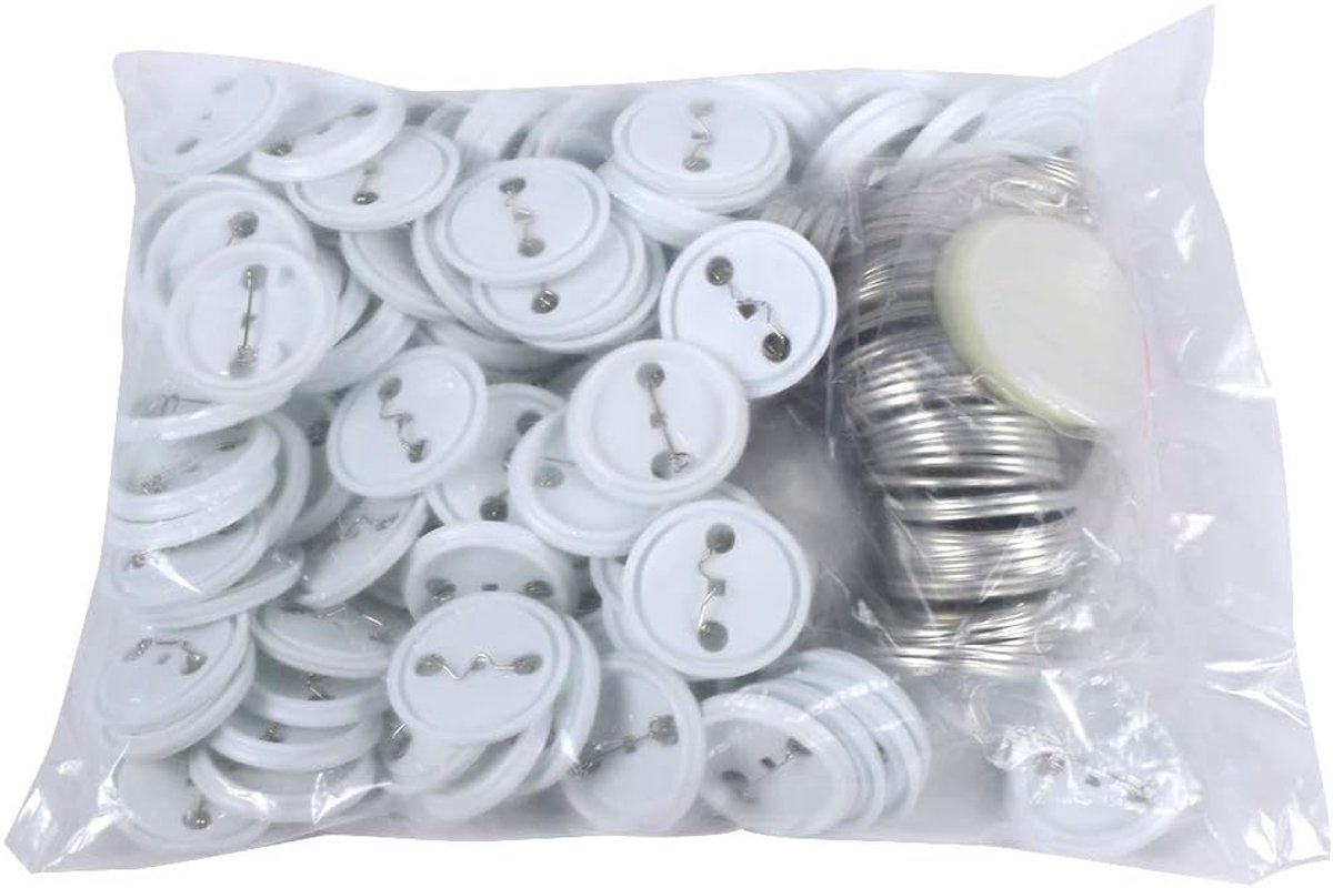 500 stuks Doe-het-zelf badges 44 mm / 1,75 inch metalen deksel achterkant afdekking voor kleding en woondecoratie