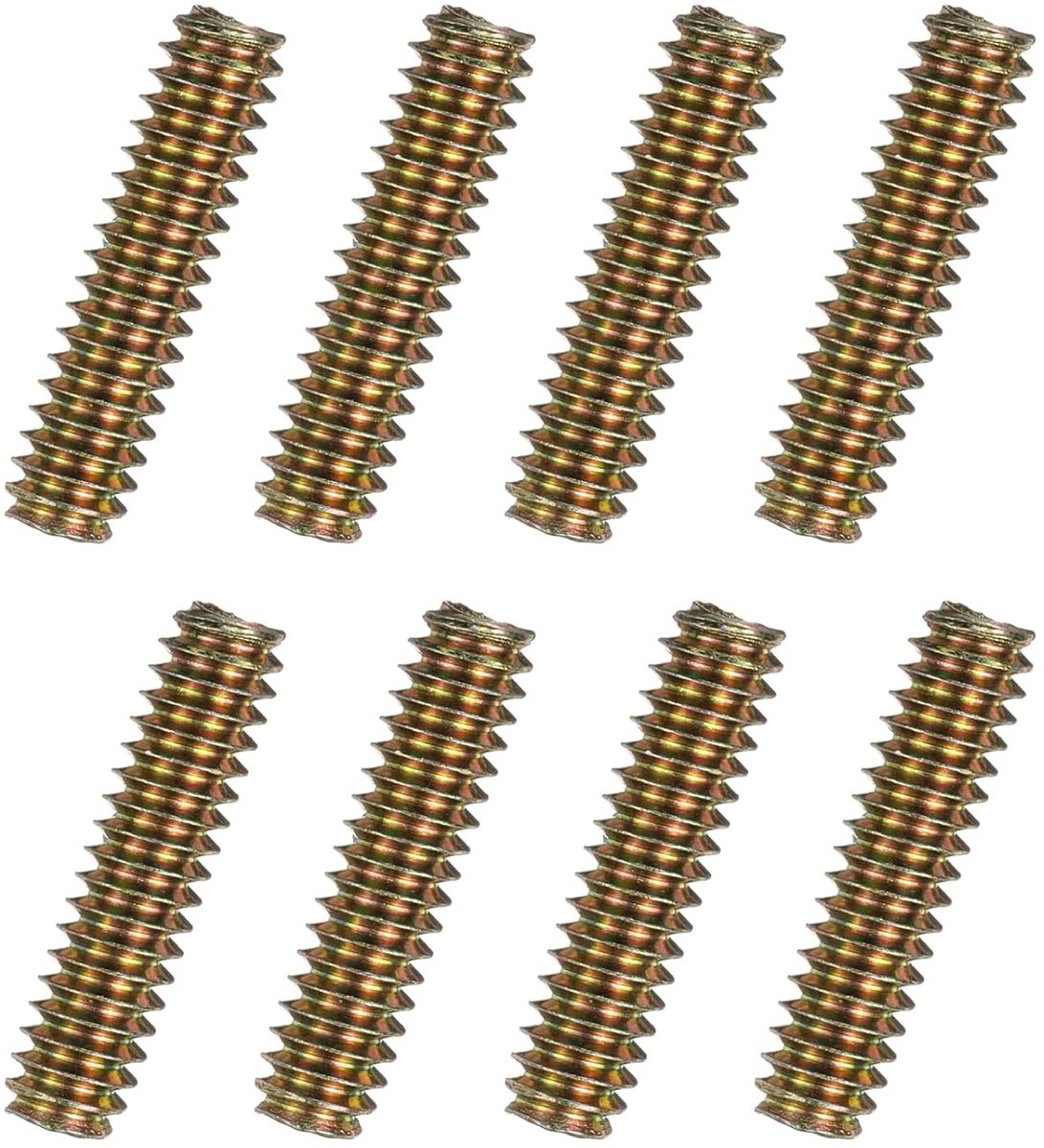 8 stuks schroeven met volledige schroefdraad 1/4 x 1 inch, alle schroefdraadpennen, lange schroefdraadschroeven, koolstofstaal voor meubels, leuningen, montage, bevestiging, aansluiting,