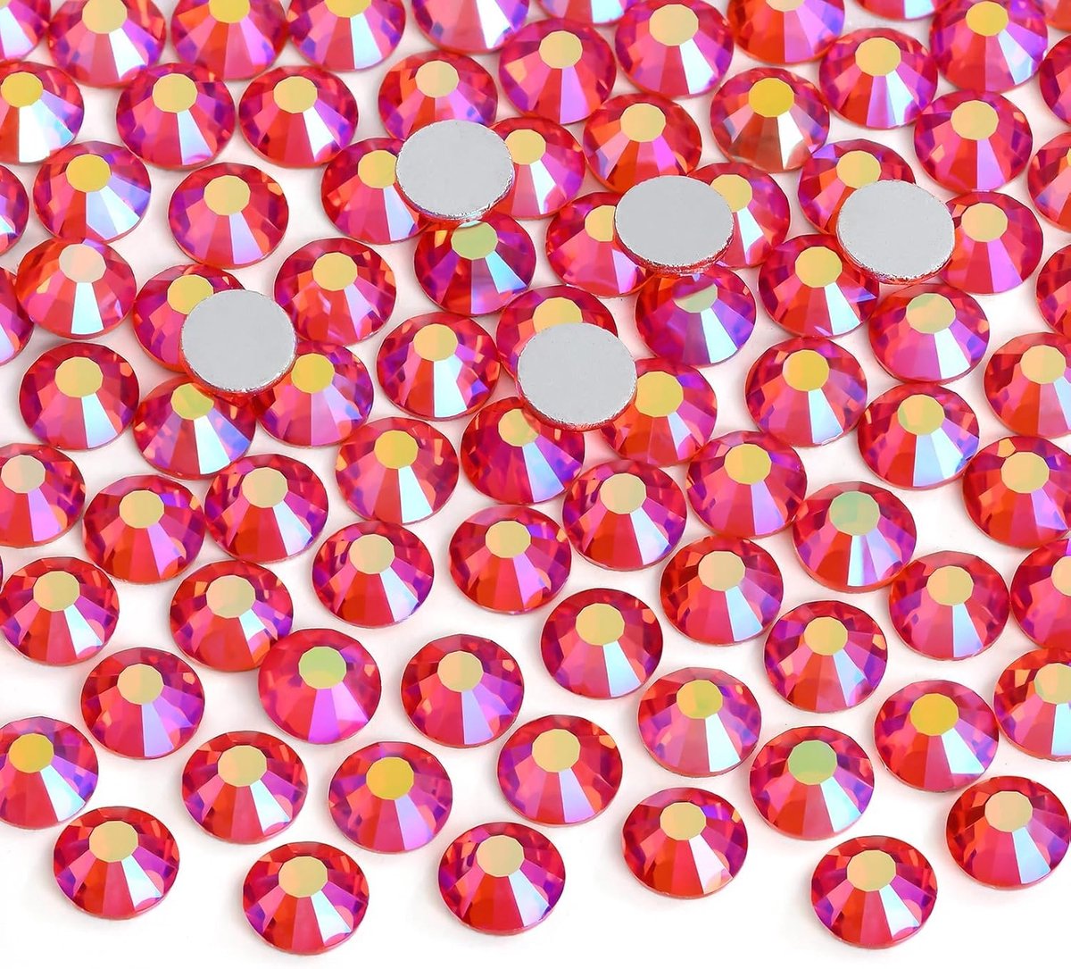Achterkant glas strass edelstenen ronde diamanten strass voor nageldecoratie