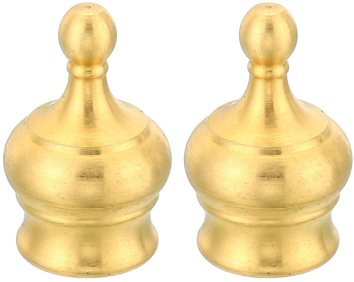 2 stuks 15 x 23 mm M10 schroefdraad lamp eindstuk kap knop messing lamp schaduw harde bovenste schroef doppen decoratie lamp voor tafellampen staande lampen