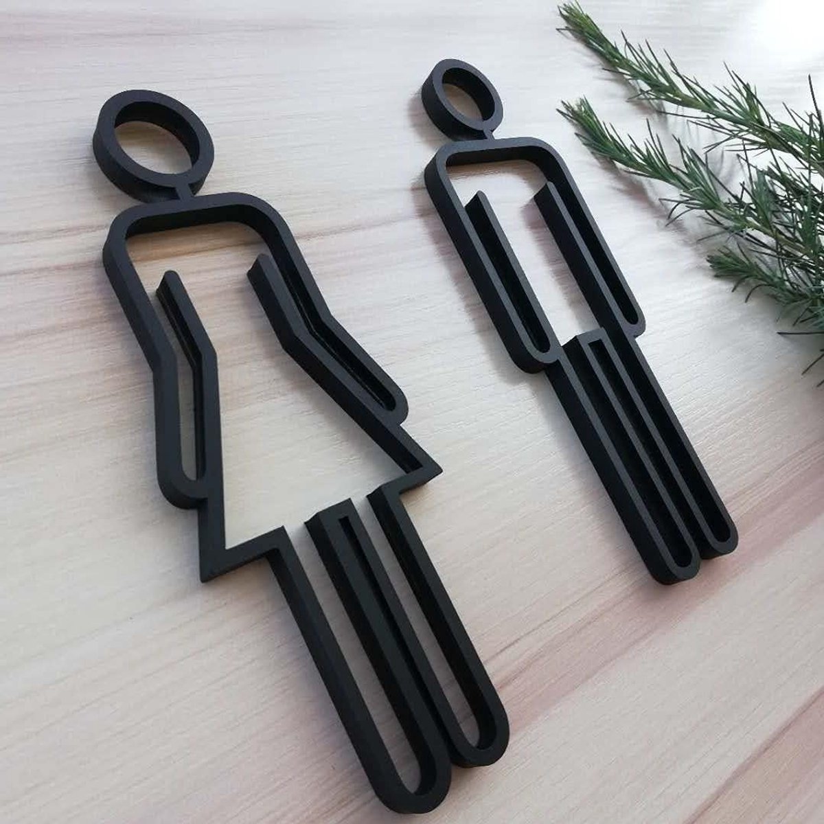Toiletbordje voor mannen en vrouwen, wc-bord, wc-bord voor toilet, badkamer, kledingkast, toilet (zwart)