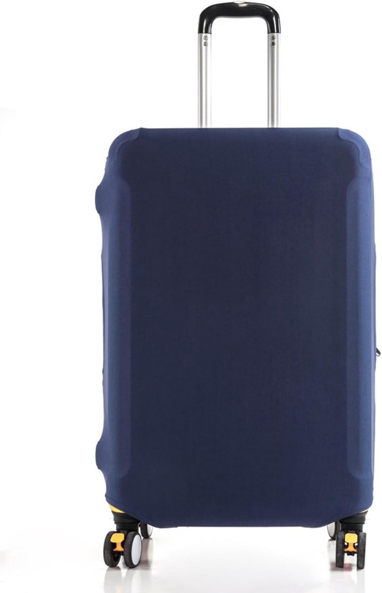 Bagagehoezen voor koffer, elastische wasbare stretch kofferbescherming, bagagehoes (Navy blue, S)