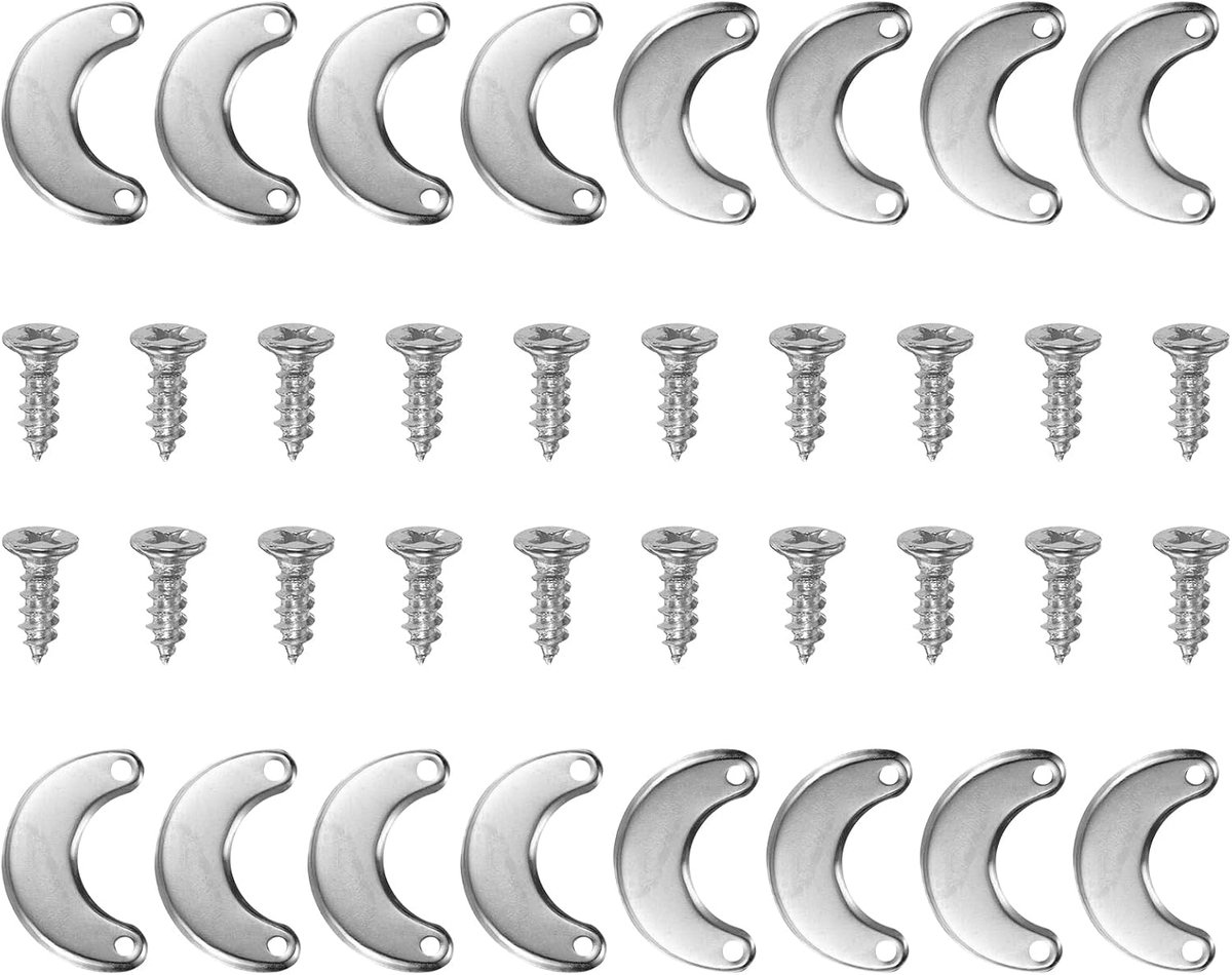 50 stuks clips voor hardware voor fotolijsten met 50 stuks schroevenset met draaiknoppen, cliphouder, draaiknoppen voor het ophangen van afbeeldingen, tekeningen, zilver