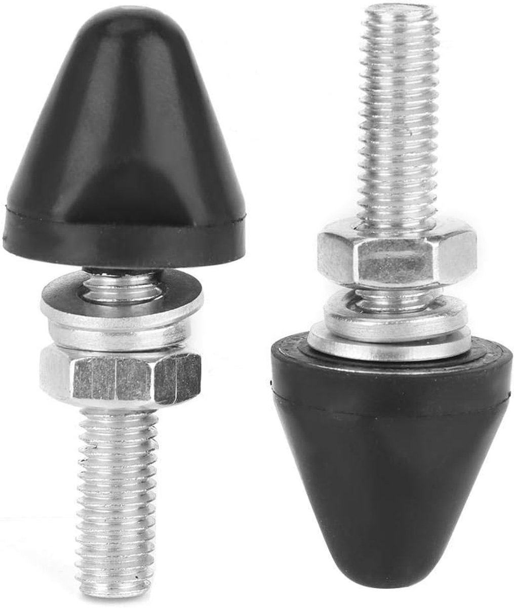 Locatie Kegel, Ijzer + Rubber Autodeksel Beugel Motorkap Positie Kegel Banden Stopper voor Spitfire/Herald / GT6, Zwart