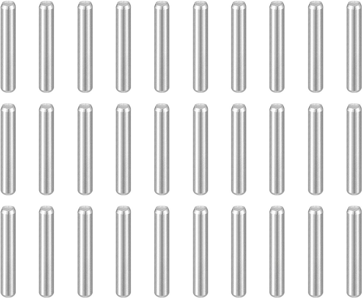 Cilindrische pennen, 55 stuks, M2 x 12 mm, 304 roestvrij staal, plankhouder, pinstang, bevestigingselementen voor metalen apparaten, meubels van hout, doe-het-zelf, zilver