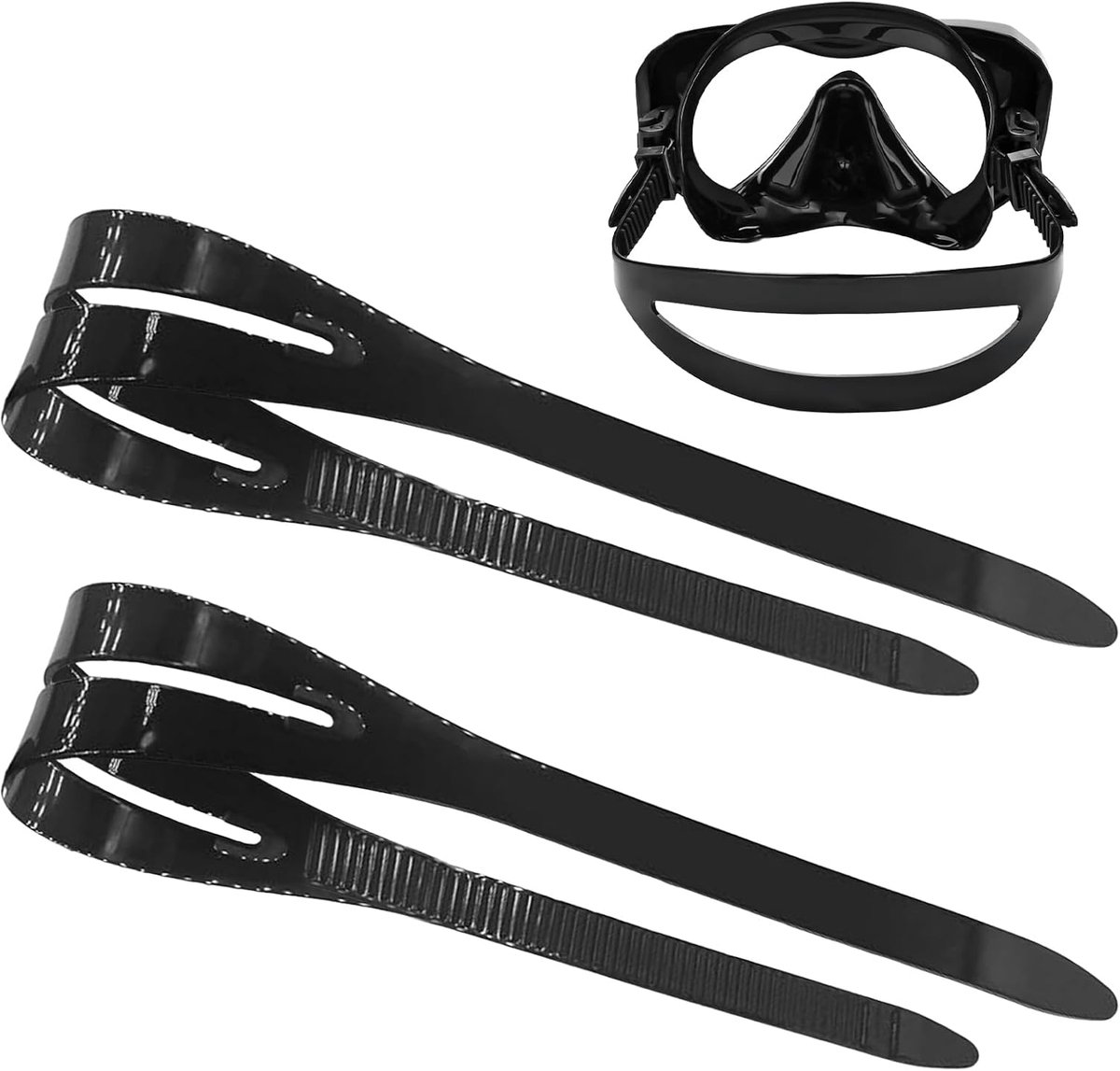 Duikmaskerband 2 Stuks - Siliconen Strap - Verstelbaar - Voor Duiken en Snorkelen - ShopVlot