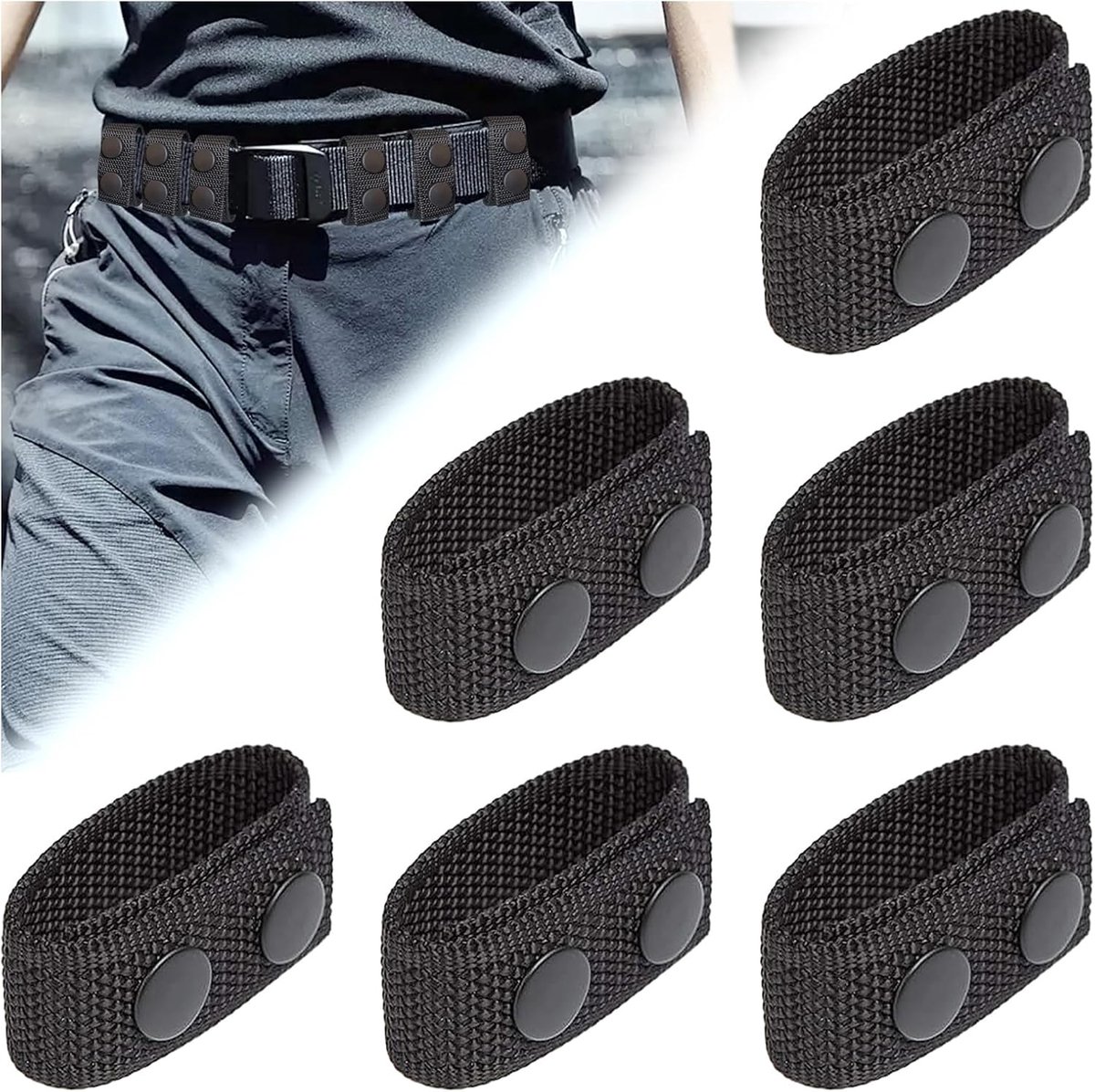 Belt loops voor tactische riem 2.5 x 19 cm - snel te bevestigen - compatibel met politie riemen - ShopVlot