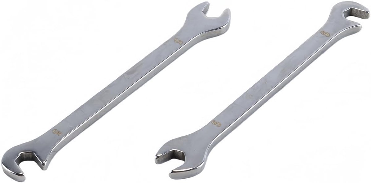 Set van 2 superdunne steeksleutels 5mm - roestvrij staal 30Cr13 - 15° en 75° hoek - ideaal voor autoreparaties - ShopVlot