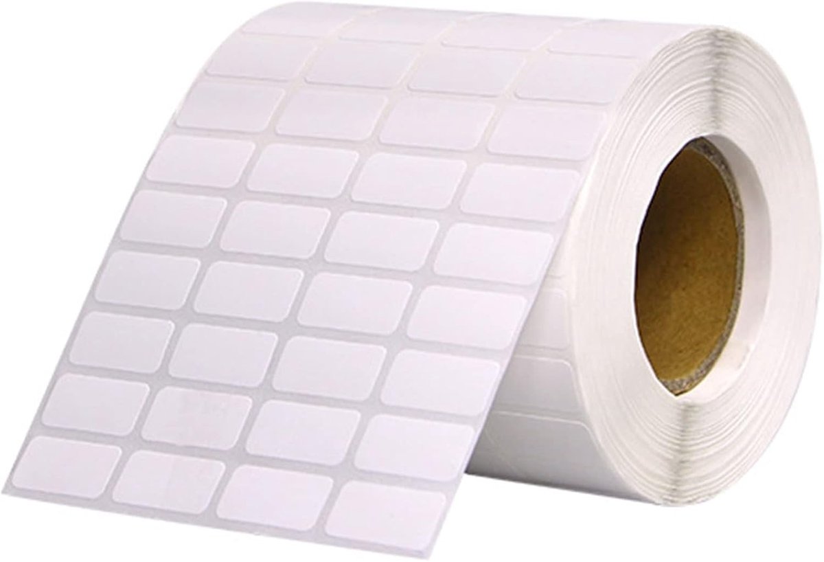 Labelstickers 10000 Stuks - Zelfklevend - Rectangular 20x10mm - Perfect voor organisatie - ShopVlot