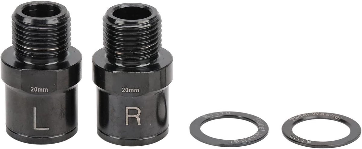 Fiets pedaal extender 20mm - titanium legering - verminder frictie - comfortabeler fietsen - ShopVlot