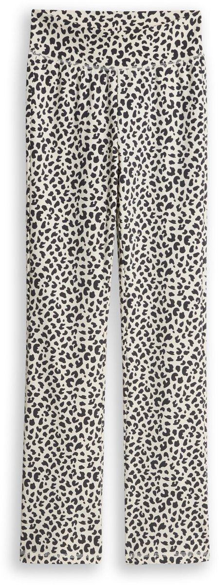 Tom Tailor - Legging met uitlopende pijpen - Maat 128 - white dark navy leo