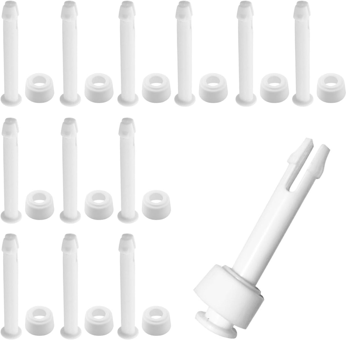 Zwembadverbindingspennen 6 cm - Kunststof - Set van 12 - Reserveonderdelen voor frame zwembad - ShopVlot