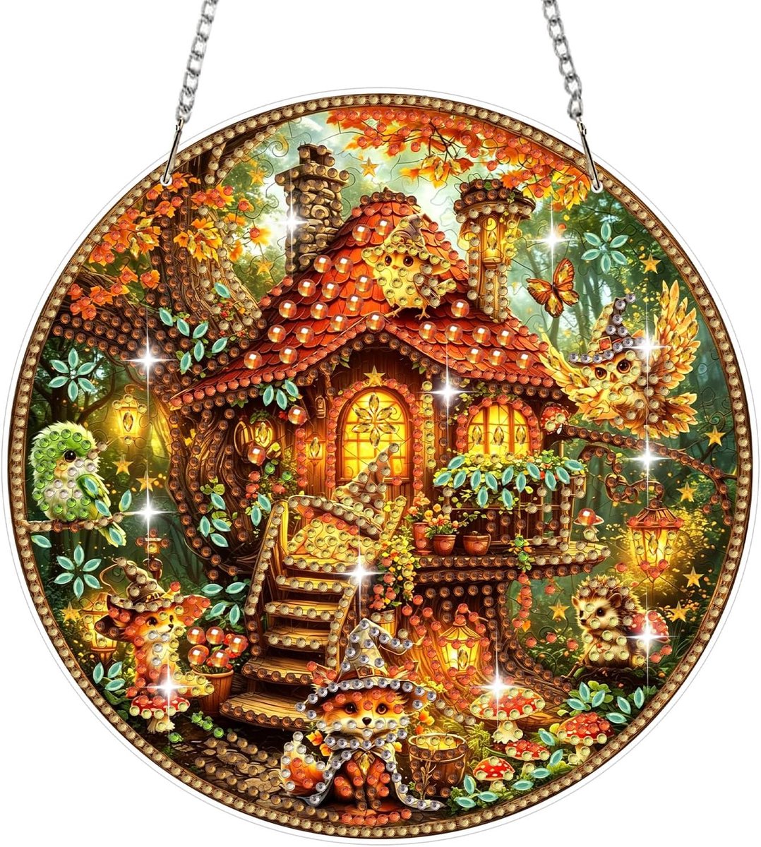 Diamant schilderij kit haai - Halloween dieren ornament - Kunst ambachten voor volwassenen en kinderen - ShopVlot